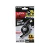 ELECOM LAN Cable 2.5m Unbreakable Winder CAT6 Black LD-MCTGT/BK2