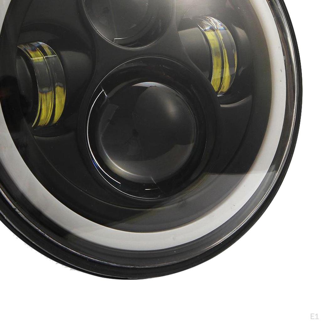 Eyes 7Inch Round Headlights 200W Amber Lights Beam for JK LJ