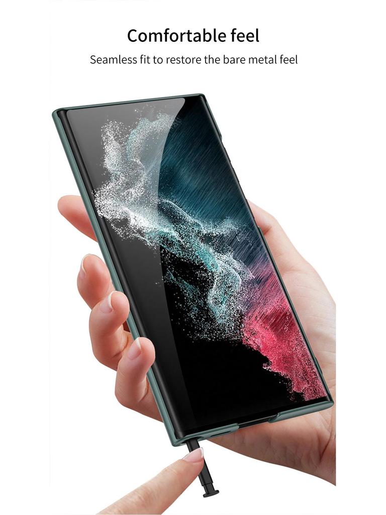 Kryt Samsung S23 Ultra s plným krytím proti pádu s kreativním stojánkem