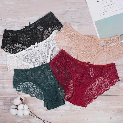 Sexy Women Underpants Lace Anti-septic Thin Triangle Shape Women Panties Lady Garment