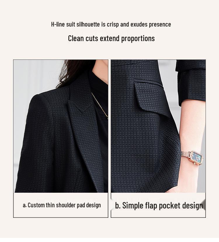 Zihong Spring/Autumn 2024 Women's Suit Set – Elegant, Goddess Style, Casual Workwear