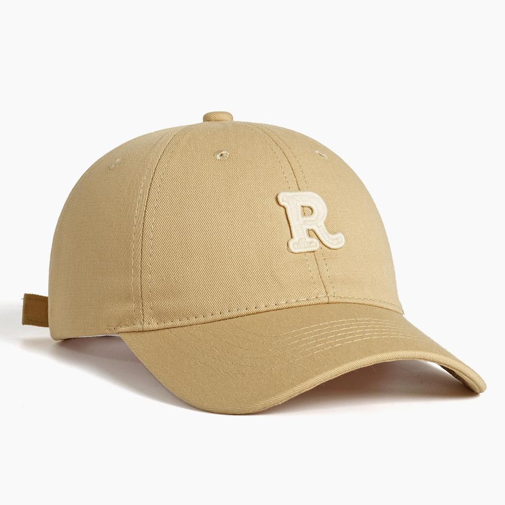 Korean Style Women's Duckbill Sun Visor: Fashionable, Versatile, Small Face Curved Brim with 'R' Letter Design.