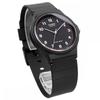 Casio CASIO Analoguhr Chipkashi Günstiges Casio MQ-24-1BL Urethan-Gurt Unisex Schwarz 24-Stunden-Anzeige Index Übersee-Modell
