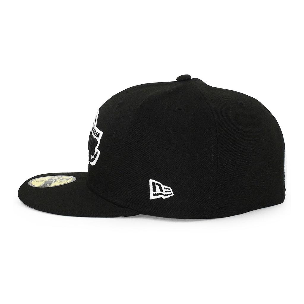 New Era Cap 59FIFTY Los Angeles Lakers NBA TEAM BASIC FITTED CAP LOS ANGELES LAKERS Black White Basketball LA Rui Hachimura LeBron James Hat 5950 Sz