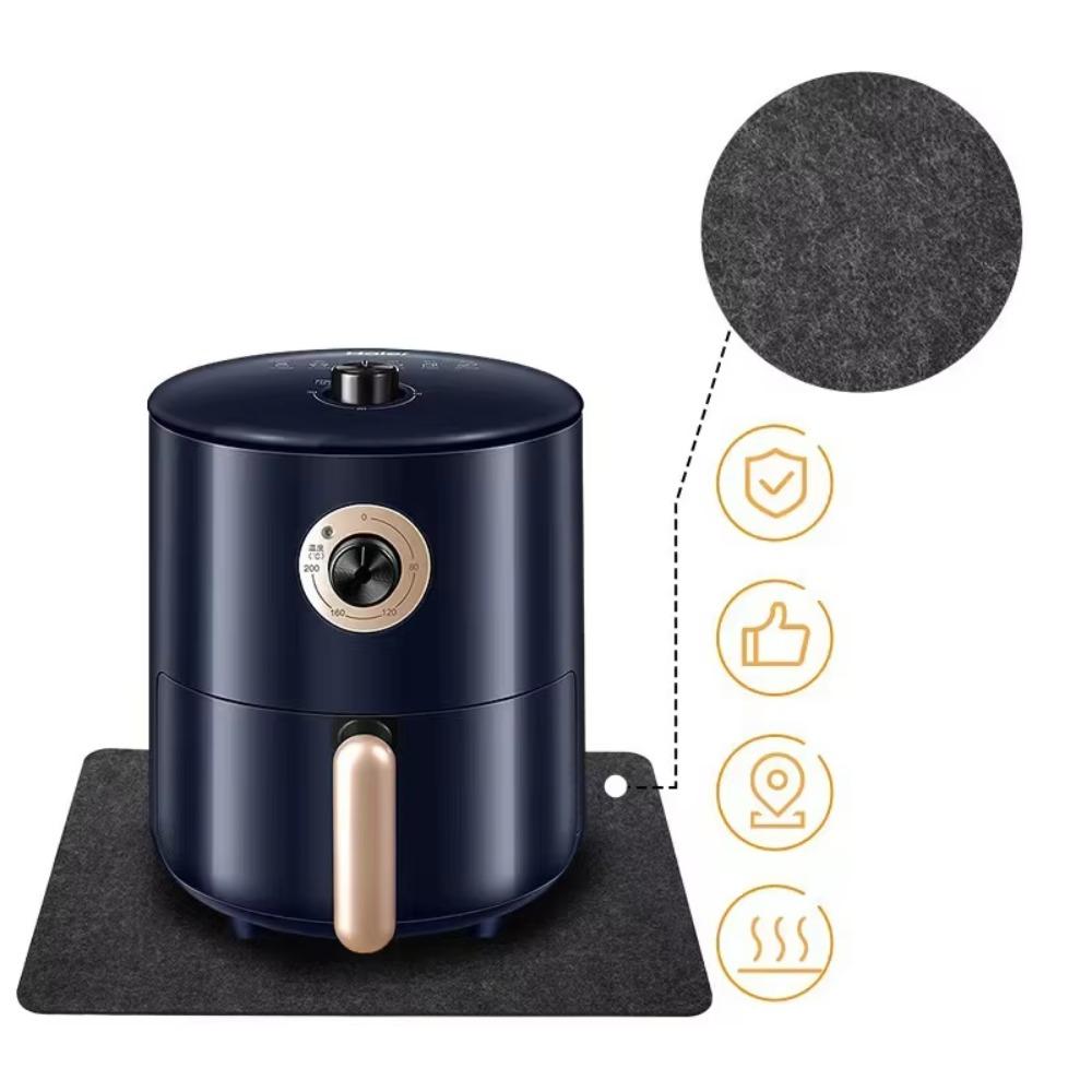 2pcs Silicone Surface Air Fryer Heat Resistant Pad Heat Insulation Countertop Protector Mat  Worktop