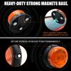 AnTom Remote Control Wireless Strobe Lights, Waterproof Rechargeable LED Battery Powered Beacon Light With Strong Magnetic Base, Vehicle Emergency
