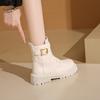 2025 Woman's Fashion Hot Selling High Quality  Boots Short Plush Side Zipper Ankle Boots Winter Women Shoes Fashion Round Head