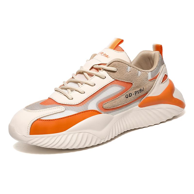 Fashion Men Shoes High Quality Sneakers Non-Slip Running Shoes Pu Leather Casual Shoes Breathable Fitness Training Shoes Summer