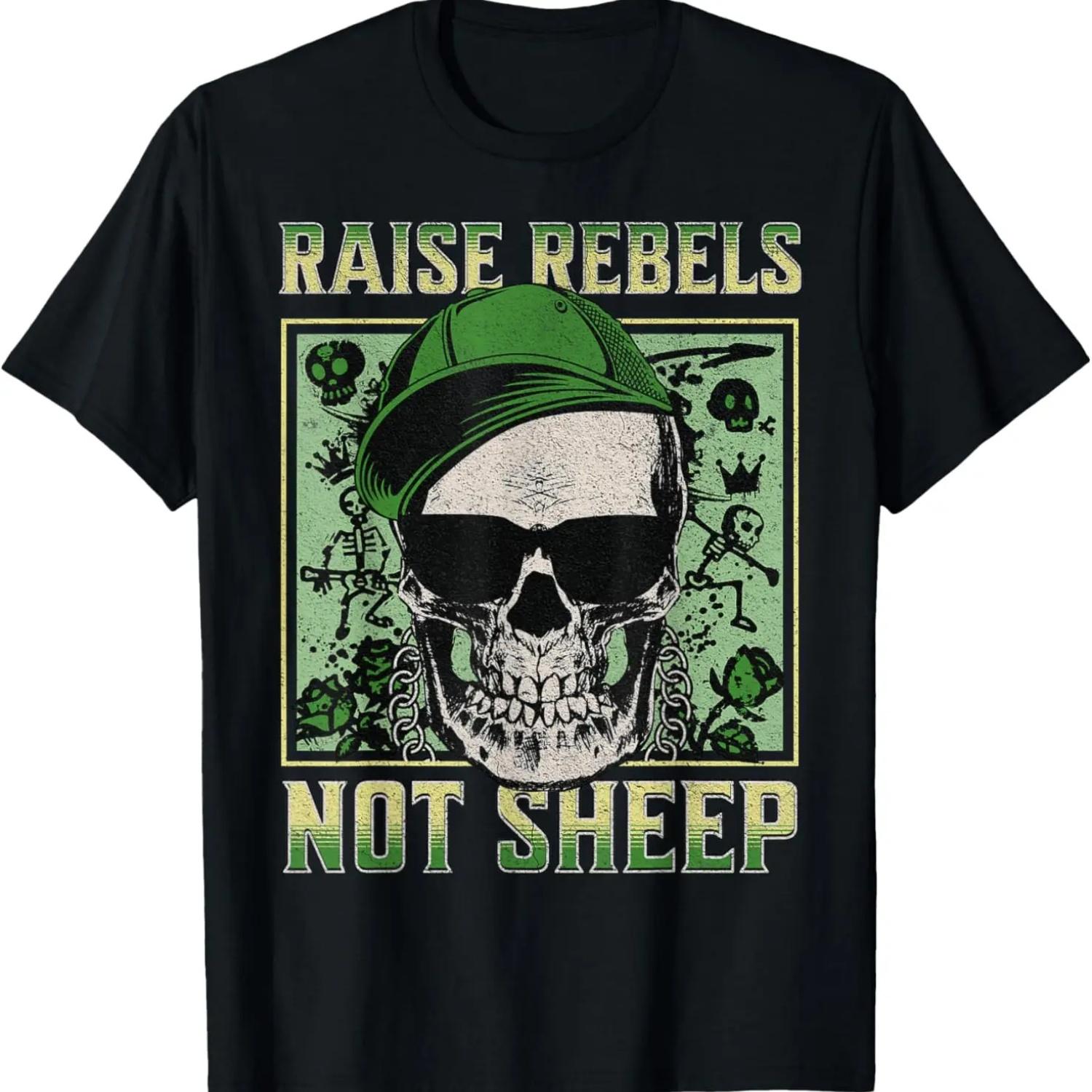 Raise Rebels Not Sheep T-Shirt S чёрный