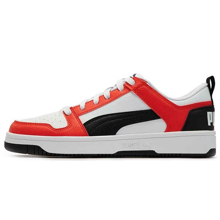 Puma Rebound Layup Low SL Synthetic Leather Classic Casual Low-Top Sneakers Unisex sneakers Red Black White 369866-20