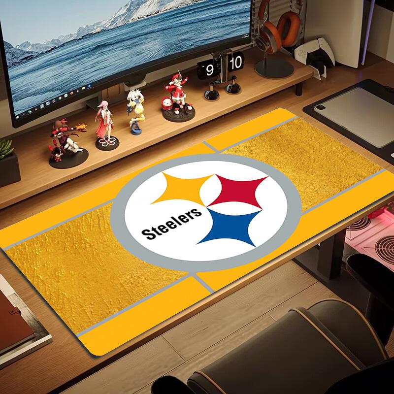 Pittsburgh Steelers2 Print Cushion Non-slip Laptop Tablet Big Mousepad XXL Mat Mini PC Playmat With Lock edge
