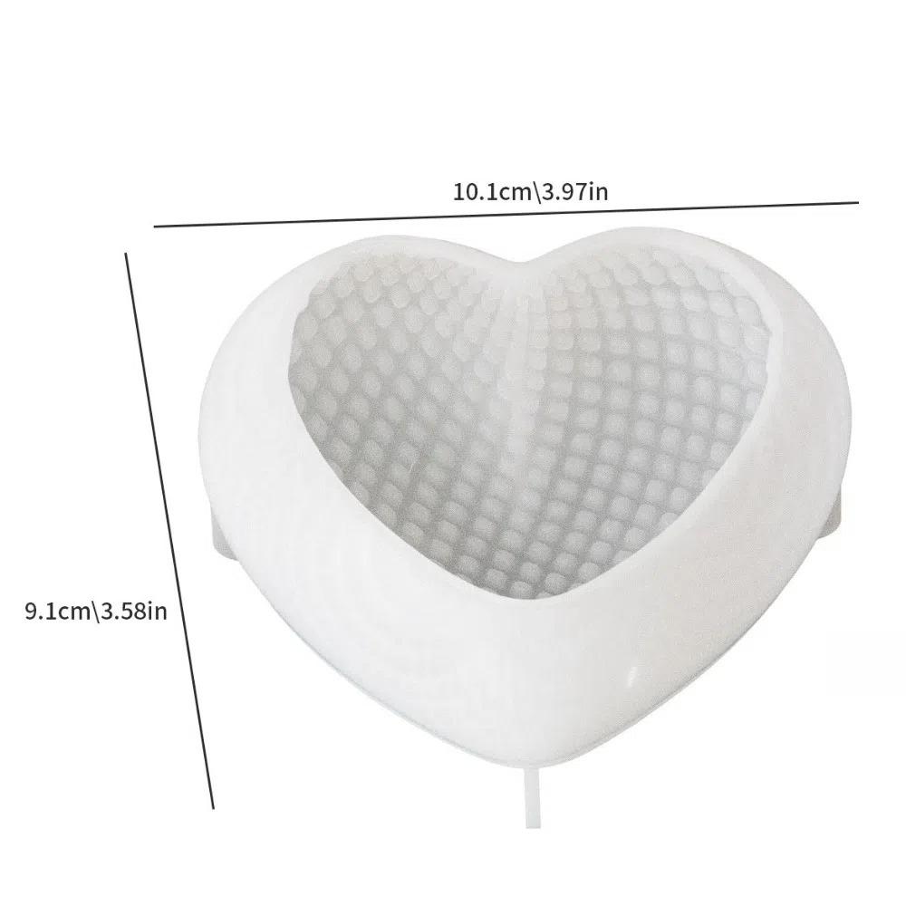 New 3D Heart-shaped Silicone Mold Handmade Easy to Release DIY Woven Love Heart White Cake Baking Tool Valentine's Day Gift