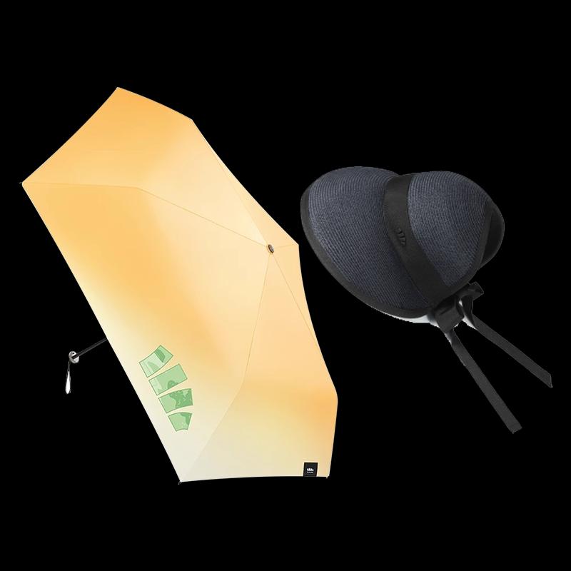 Beneunder Portable Sun Hat & Umbrella Set