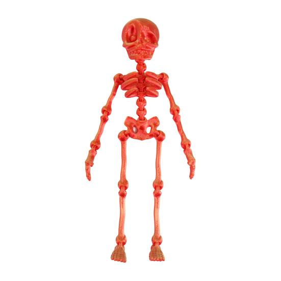 3D Printed Skeleton Articulated Skeleton Figure Collectible Flexible Skeleton Fidget Toy for Halloween Decoration Stress Relief