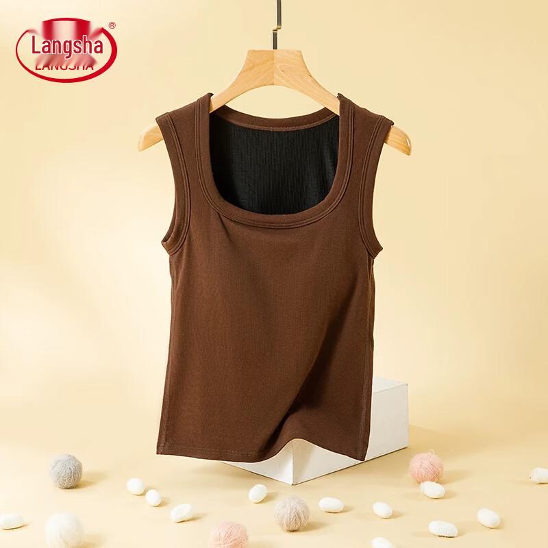 Langsha Women s Slim-Fit U-Neck Cotton Tank Top XL