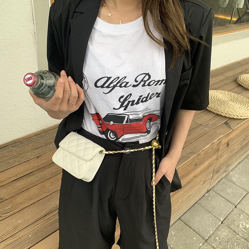 

2021 Мини Золотая Сумка Через Плечо/На Пояс с Бриллиантовыми Бусинами - Маленькая Сумка-Мессенджер на Цепочке для Женщин