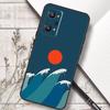 Cat Mount Fuji Japan Wave Landscape For Realme 12 13 10 11 14 Pro Plus GT 6T 6 5 GT7 Pro C61 C55 C53 C51 C21Y C25S C75 C67 Case
