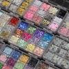 12 Grids 3d Nails Charms Mixed Special-Shaped Diamonds Flat Bottom Diamonds Pearl Sequins Butterfly Diy Manicure Parts