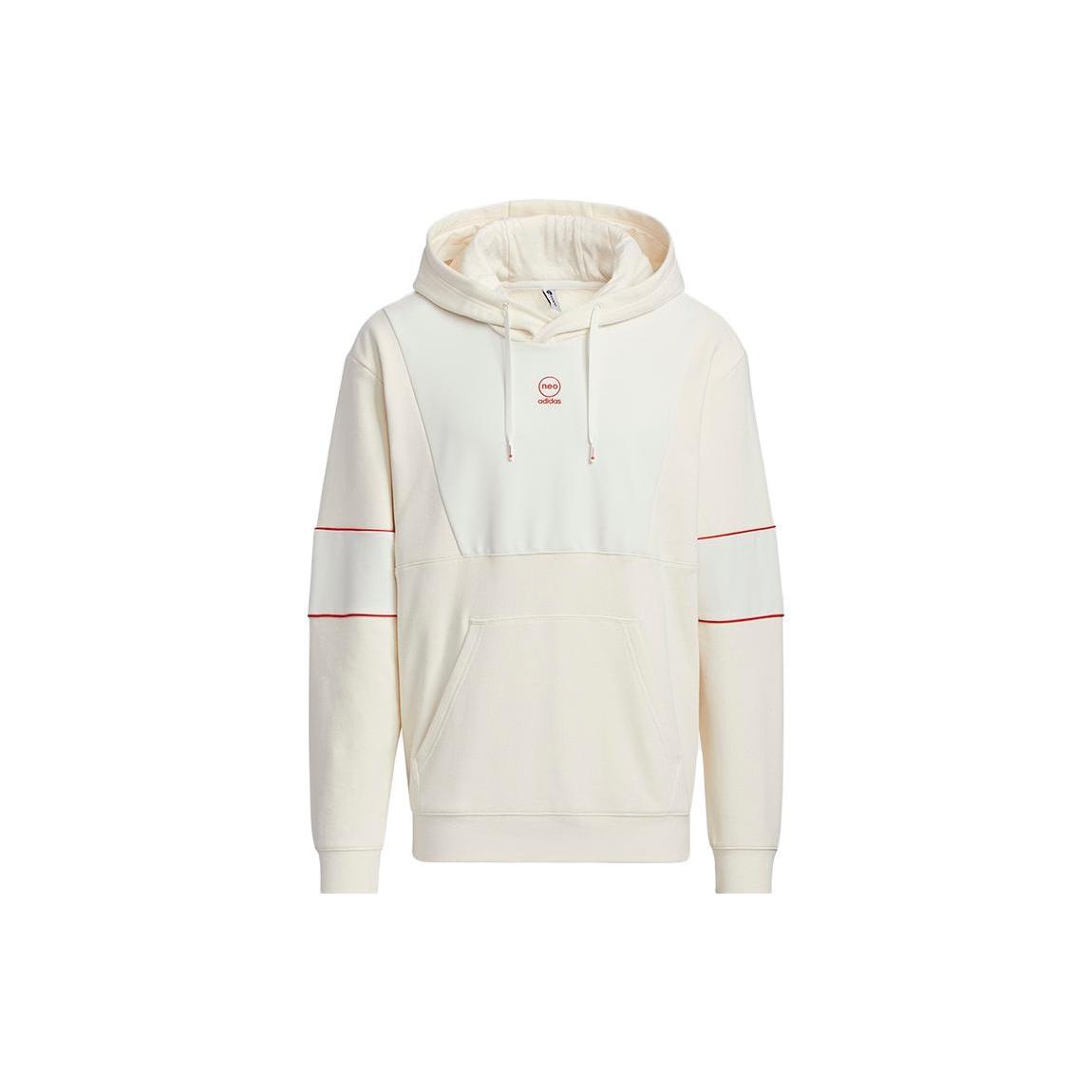 Мужские толстовки Adidas Neo Бежевые С капюшоном Умеренный Обычный HC9729 XL