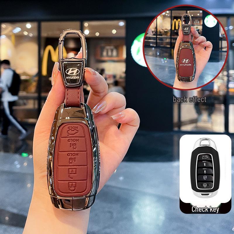 Kompatible Schlüsselhüllen für Hyundai: Festa, Elantra ix35, Tumi, ix25, Encino Modelle.