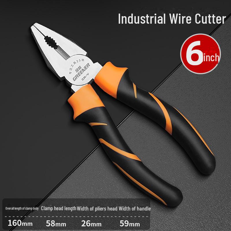 Green Forest 8-Inch Multi-Function Wire Cutters & Pliers – Industrial-Grade Hand Tool for Electricians