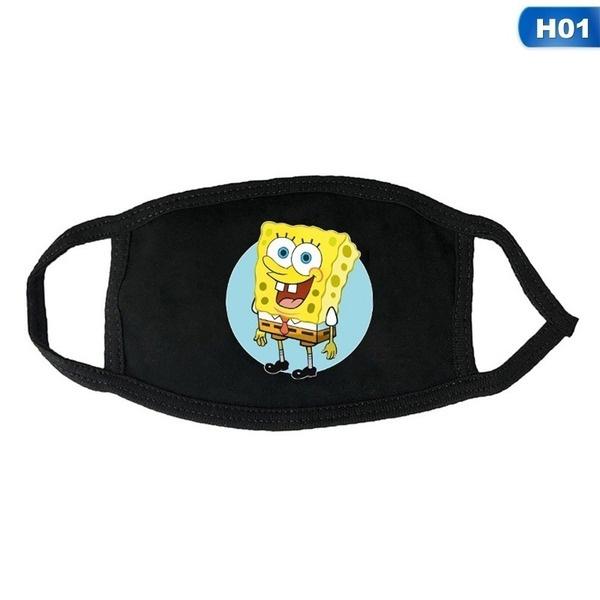 SpongeBob SquarePants Printed Mask, Washable and Reusable Dust Mask