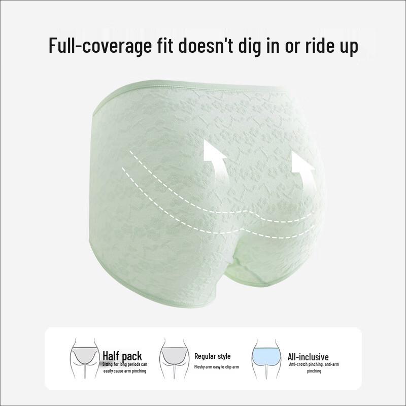 Cosmo Lady Women's High-Waist Tummy Control Antibacterial Cotton Briefs