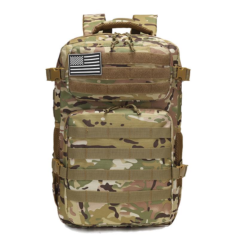 Camouflage 35L Tactical Outdoor Backpack for Mountaineering, Cycling, Hiking, and Camping.