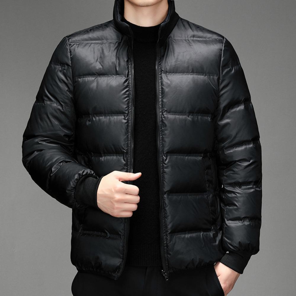 2025 New Middle-aged and Elderly Down Jackets, Men's Medium and Long Thickened Dad Jackets, Large Size Removable Liner Winter Clothing