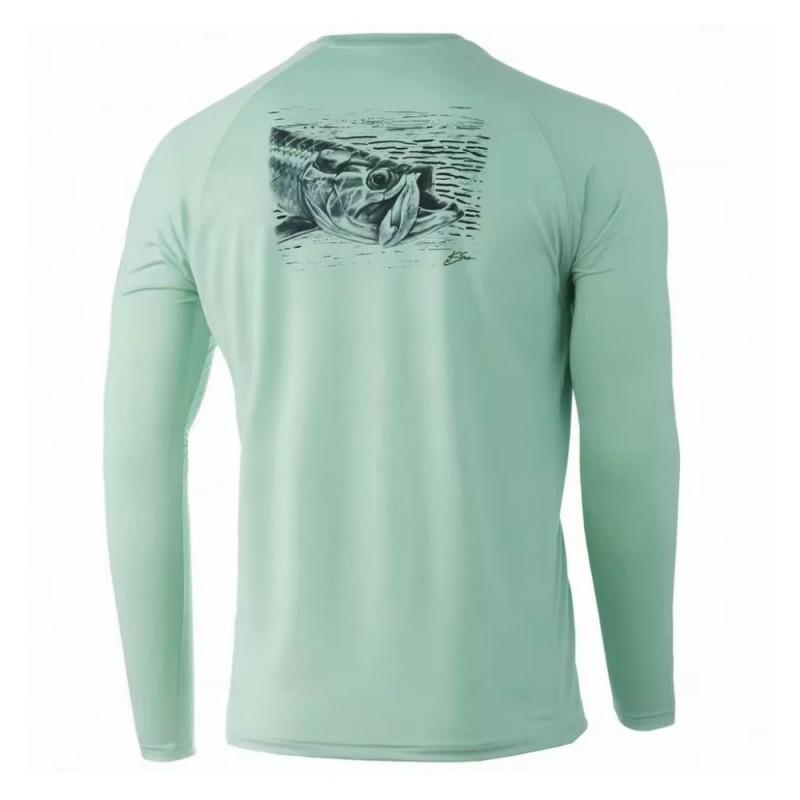 HUK Fishing Shirt UV Protection Men's Quick-drying Suit Sun UPF50