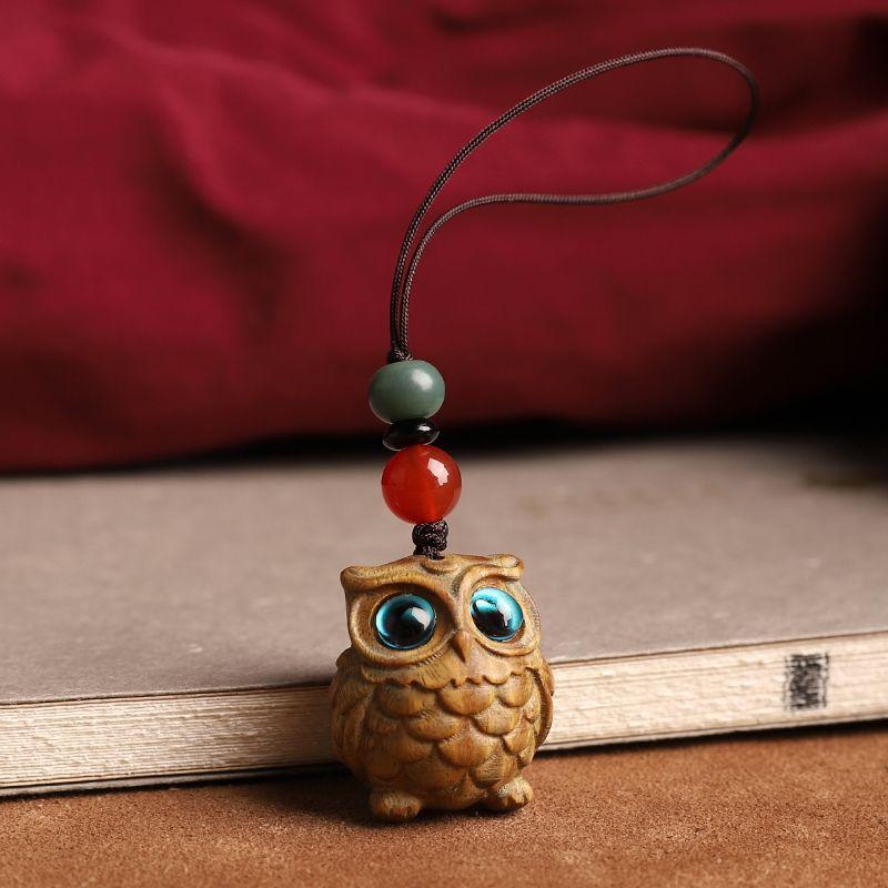 1Pc Wooden Cat Keychain Anime Cute Mobile Phone Chain Car Wooden Pendant Personality Creative Cute Keychain Accessories