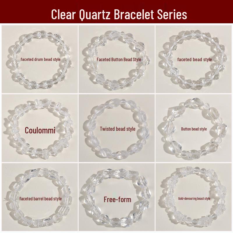

Natural Clear Quartz Tumbled Beaded Bracelet - Fresh Fashion Classic Jewelry