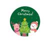 Diatomite Absorbent Coasters Christmas Decoration Anti-slip High-Temperature cup mat Heat Insulation Hot pad Dining Table Decor