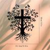 Wrought Iron Wall Cross with Branch and Root Pattern for Home Church Decor