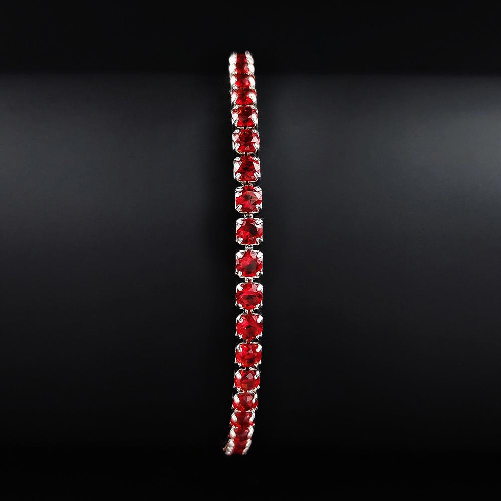 2026Neuer Eingang Luxus Rund rote Farbe am Handgelenk Armband Armreif Für Frauen Jahrestag Geschenk Schmuck Großhandel S5787