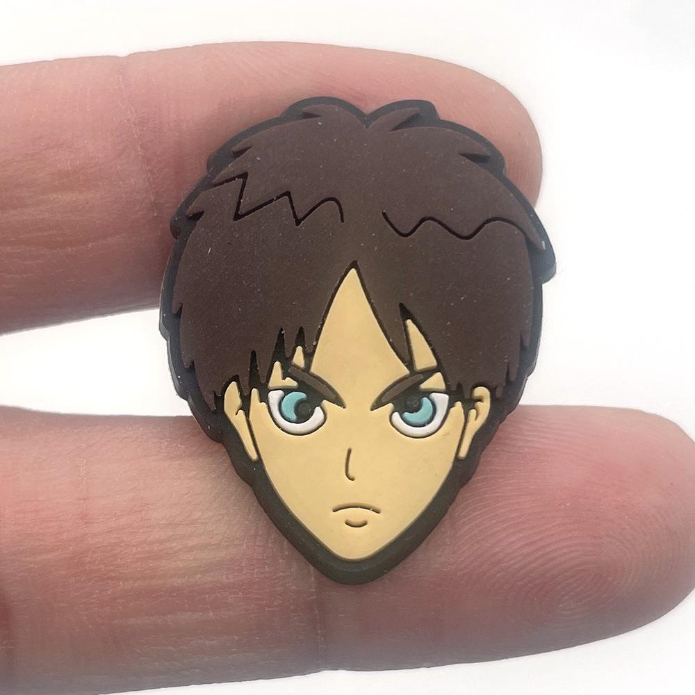 Attack on Titan Rubber Shoe Charms - Decorative Buckles for Garden and Hole Shoes