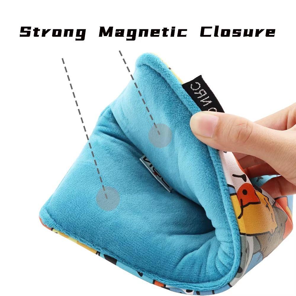 PU Leather Golf Club Head Cover Graffiti Cat Pattern Golf Club Protector  Golf Supplies