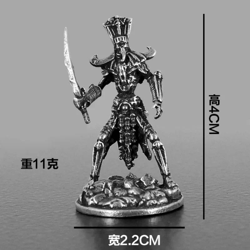 Mumienkrieger Pharaonenwachen Mini Skulptur Retro Metall Soldat Modell Tischspiel Schach Ornament Sammlung Handwerk Jungen Geschenke