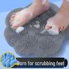 Foot Scrubber & Bath Brush: Exfoliates Dead Skin, Suction Cup Massage for Feet & Back.