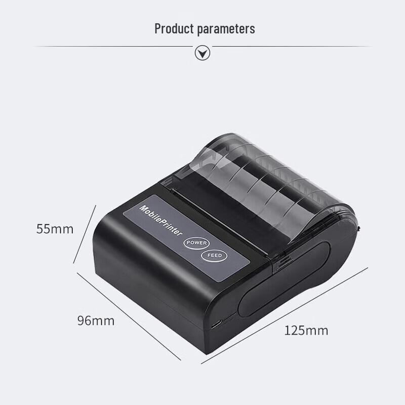 Uku 80mm Wireless Bluetooth Thermal Receipt Printer CN Plug (adapter Included)