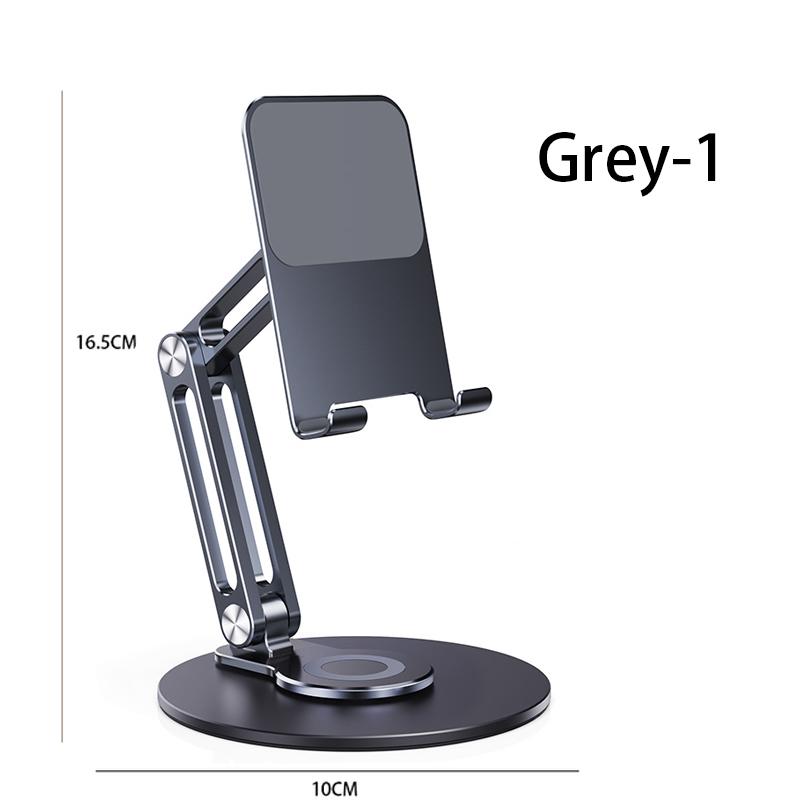 360° Metall Skrivebord Mobil KutumyQC Telefonholder Stativ For iPhone iPad Xiaomi Justerbar Skrivebordsnettbrettholder Mobiltelefonstativ