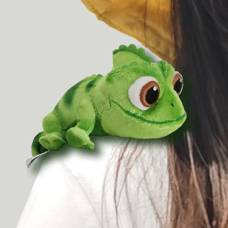 Favorite Toy Unisex Kids Cartoon Tangled Pascal Shoulder Plush Toy With Chameleon Ocean Pig Stitch Sitting Shoulder Magnet Children Ornament Xmas Gifts
