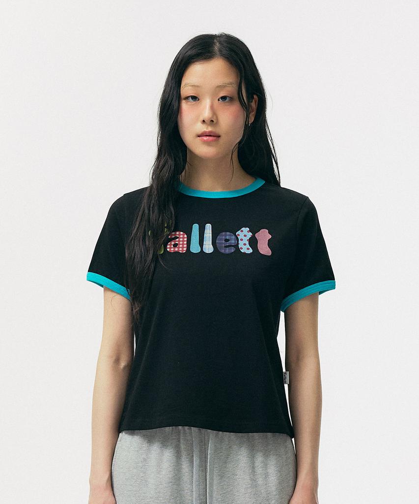 FALLETT Ringer T-Shirt Black