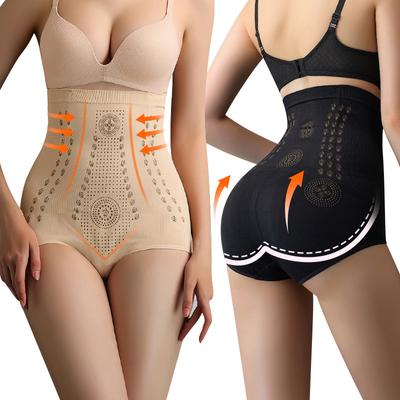 Dámské kalhotky s vysokým pasem na bříško Kalhotky na ploché břicho Bezešvé kalhotky Poporodní zeštíhlující spodní prádlo Body Shaper Kalhotky