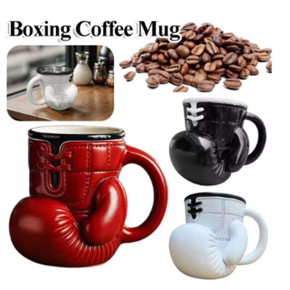 Resin Material Boxing Glove Mug Themed Design Sports Themed Mug Boxing Themed Tea Cup  Office