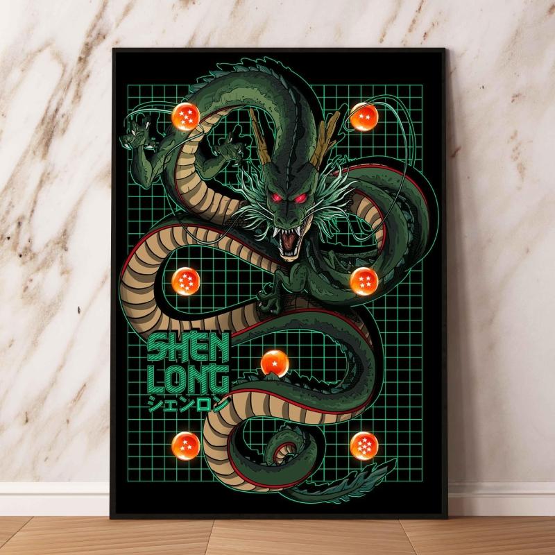 Canvas Art Painting Dragon Ball Carot Shenlong Modern Home Children's Gift