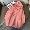 Autumn Winter New Suit Thickened Velvet Pullover Hooded Women's Suit Sports Casual Long Pants Hoodies Two-piece Set