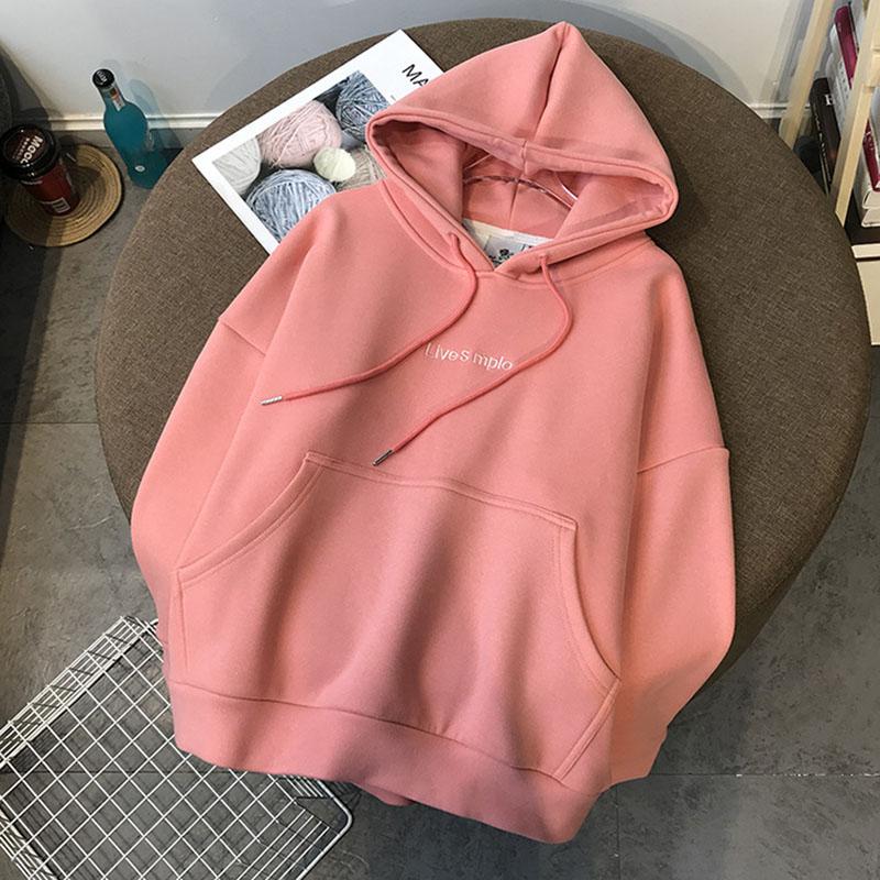 Autumn Winter New Suit Thickened Velvet Pullover Hooded Women's Suit Sports Casual Long Pants Hoodies Two-piece Set