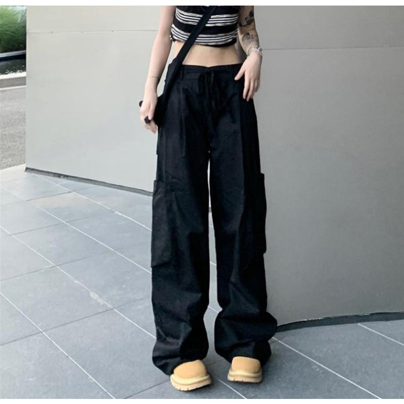 WTEMPO женские широкие брюки уличная Y2K Harajuku повседневные модные прямые брюки — фото 4