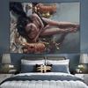 Sexy Girl Cartoon Home Mural Decoration Kawaii Japanese Anime Print Tapestry Living Room Bedroom Background Cloth Tapiz